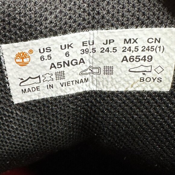 Womens 8 / Boys 6.5 Timberland Euro Hiker Red Nubuck Waterproof Lace-Up Outdoor - Picture 8 of 8